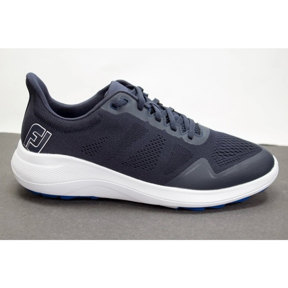 FootJoy FJ Flex Mens Size US 9 Wide Spikeless Performance Golf Shoes Navy 56140 - Picture 5 of 13